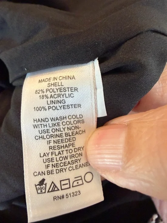 CeCe Rich Black and Pink Checked Ruffle Hem Skirt 6 - Picture 4 of 5